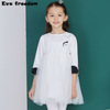 Cross border children 2019 Summer wear new pattern girl princess Jacobs shirt pure cotton With sleeves jacket Mid length version