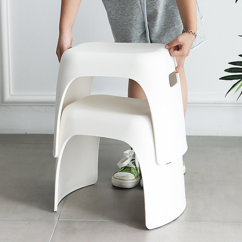 Household small stool children's large stool plastic stool baby foot cartoon fruit foot stool low stool thickened bench
