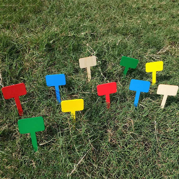 定制组合一体插地牌苗木花卉木质标签大麦水稻插地签 植物园林地