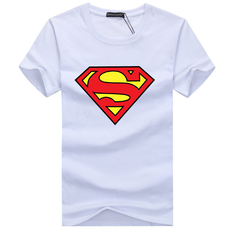 2021 summer new short sleeve T-shirt men plus fat size youth half sleeve T-shirt tide factory wholesale-Superman