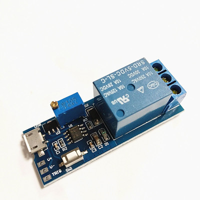 宽电压5V-30V触发延时继电器模块定时器模块 延时导通 延时开关