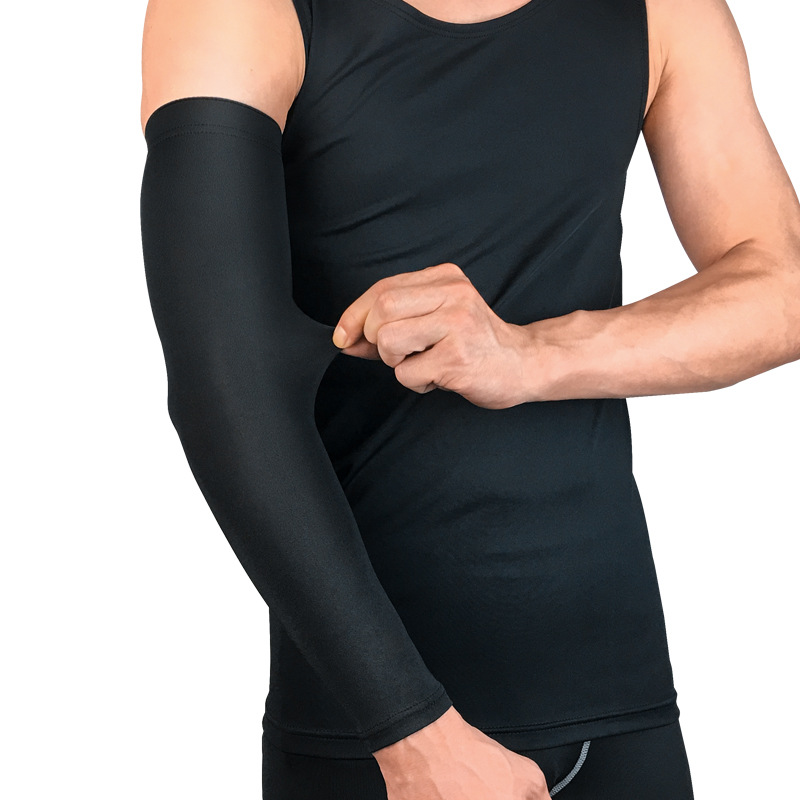 跨境户外骑行加绒加压袖套运动护臂护肘套秋冬保暖护具用品可代发