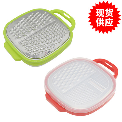 不鏽鋼多功能刨 蔬果切絲器 刨絲切片磨蓉帶盛器