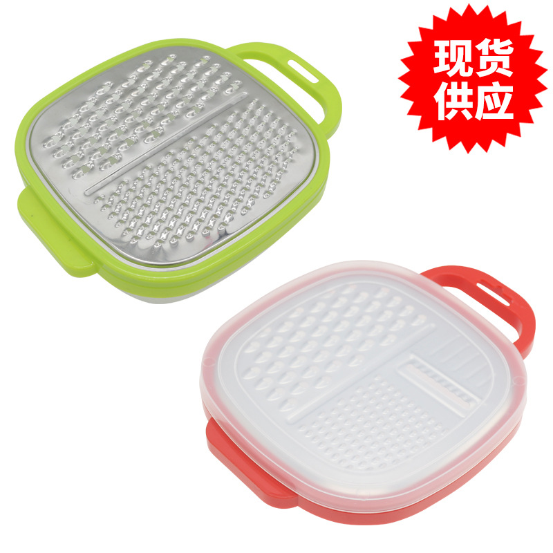 不鏽鋼多功能刨 蔬果切絲器 刨絲切片磨蓉帶盛器