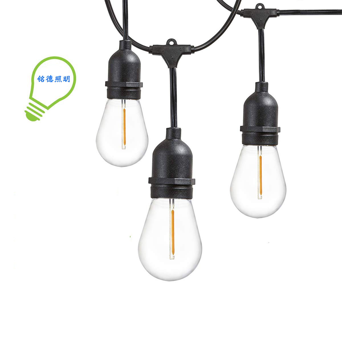 S14 3Vled灯丝灯泡 6v 12v 3v太阳能灯串 S14复古低压led光源|ms