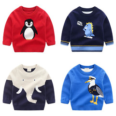 2023 new cute children's cartoon sweaters, baby autumn knitted sweaters, boys' tops and children's clothing sweaters