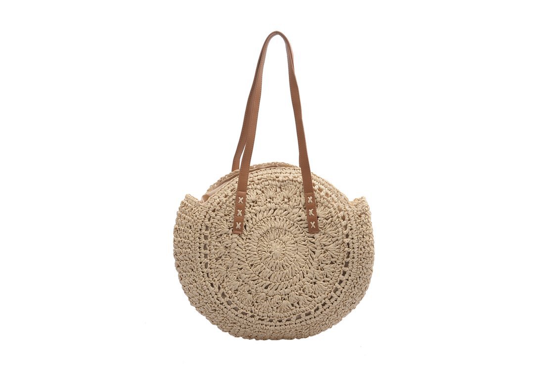 Ethnic Style Straw Woven One-shoulder Portable Big Bag display picture 7