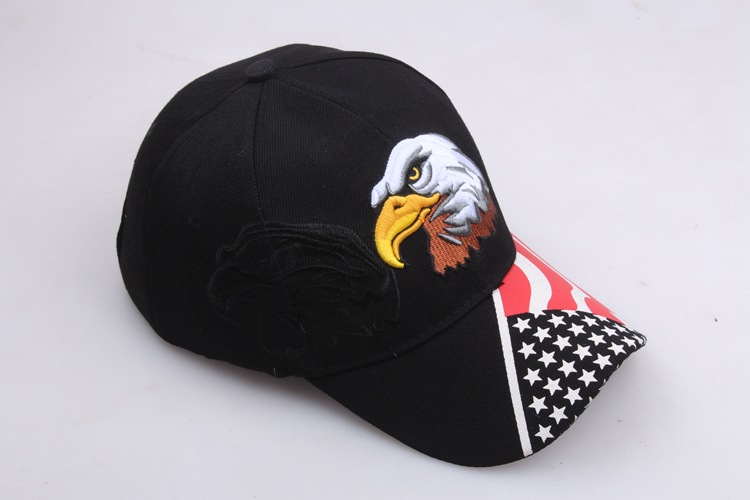 Lanyin Eagle Flag Five Point Star bestickter Baseball-Entenzungen-Sonnenhut Tide_voghion.com