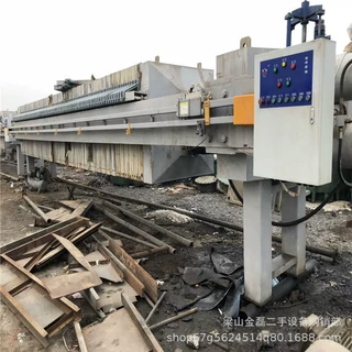 出售二手压滤机300平方带式800隔膜金磊反冲洗