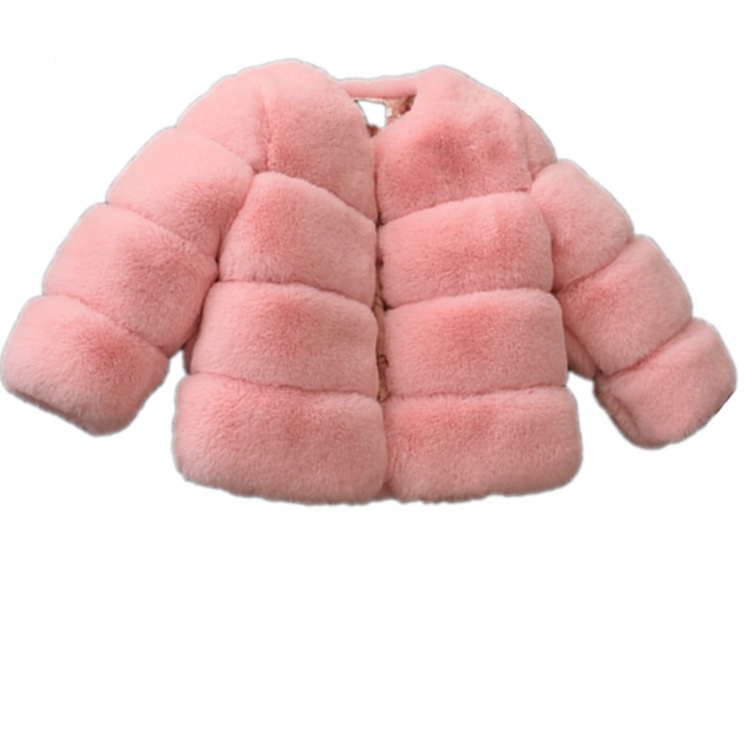 Warm Winter Fashion Solid Color Imitation Fur Girls Outerwear display picture 9