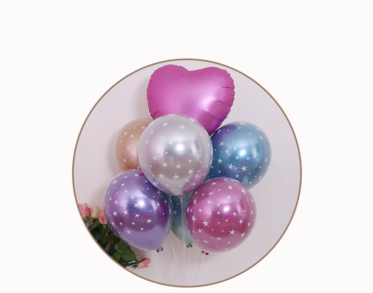 Birthday Star Emulsion Party Balloons 5 Pieces display picture 1