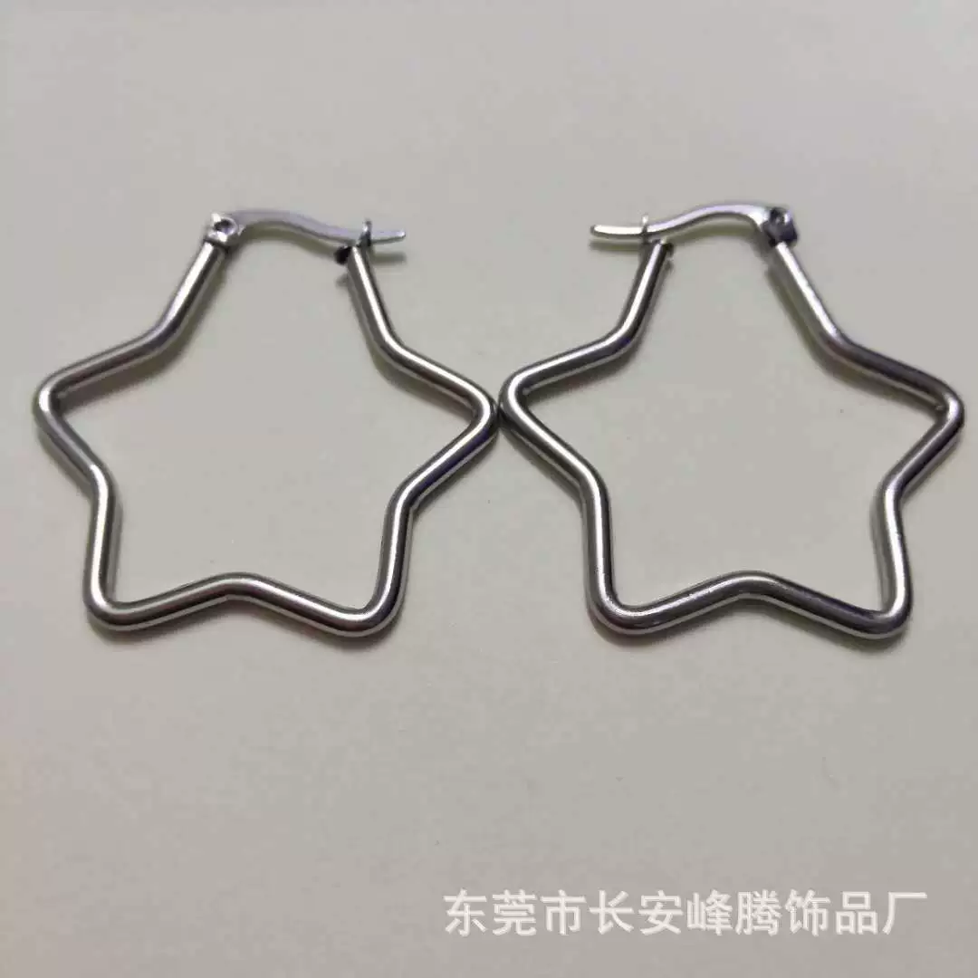 Ф fashionable earrings stainless steel, European style