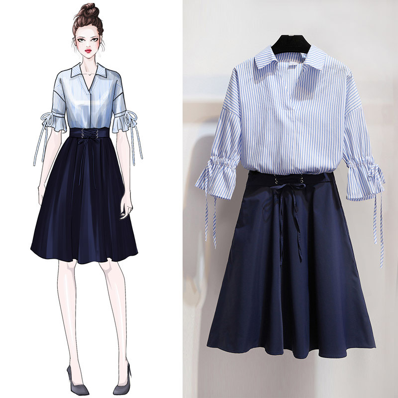 Costume femme en Mélange de coton - Ref 3335358 Image 7