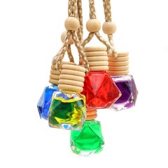 Car Air Freshener Charm, Light Aroma Car Air Freshener Essential Oil Odor Eliminator Hanging Air Freshener, Multi-Pack