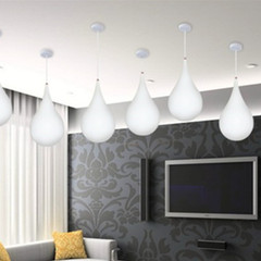 新品七彩發光水滴吊燈創意商場酒店工程亮化工程後現代裝飾小吊燈