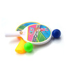 Small handheld cartoon children's racket for table tennis, street toy, set