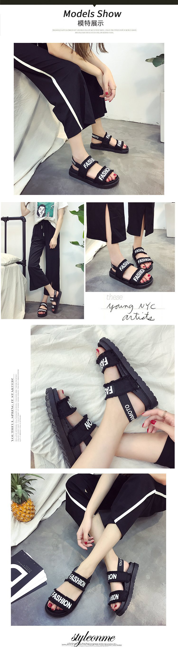 Chaussures été pour femme en Caoutchouc - Ref 3346521 Image 10