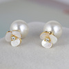 Trend accessory, fashionable earrings from pearl, European style, wholesale