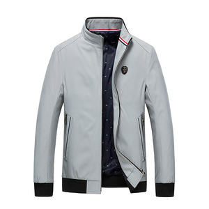 Men’s Lapel solid color business coat in spring and Autumn