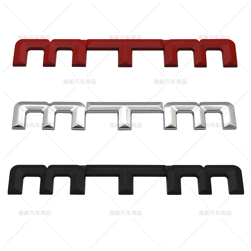Mtm Car Logo Is Suitable for Volkswagen Sagitar Golf 7 Audi Metal Car Body Rear Trunk Modification Car Sticker