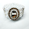 Crystal, elastic bracelet, accessory natural stone, with gem, wholesale
