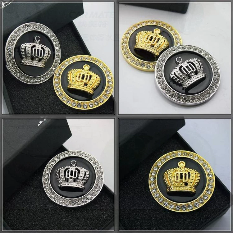 Автомобильный металлический тест Crown Terminal Label Reform Patching Drilling Sticker Patch A Mid -Pillar Round Tie Tie Drilling Sticker