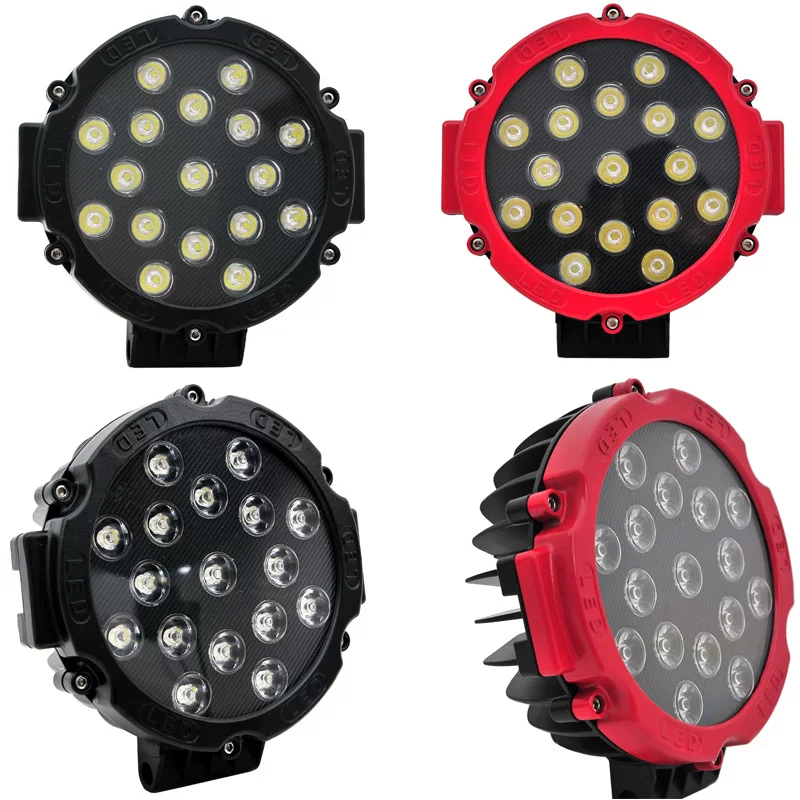 LED headlights, auxiliary lights, 12v, 24v, 51W