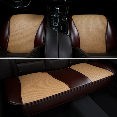 夏季藤席坐垫冰藤学生凉席透气藤草餐椅垫子冰丝办公室汽车座椅垫|ru