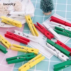 New minimalist fashionable wooden clip with colorful cute handicraft home decor item, half-handmade ash wood clip, customizable