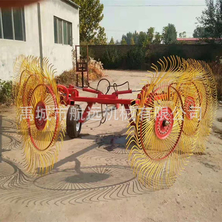 Hydraulic Disc Grass Catcher after Tractor, Encrypted Toothed Pasture Waste Mulch Film Cuddler