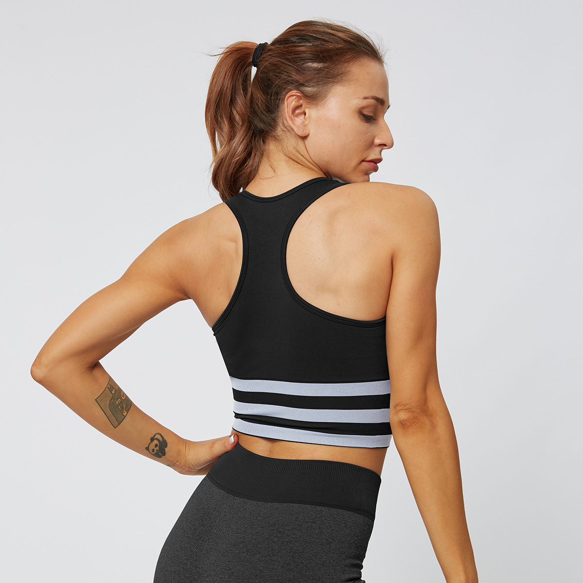 ropa de yoga fitness de secado rápido sin costuras NSLX20245