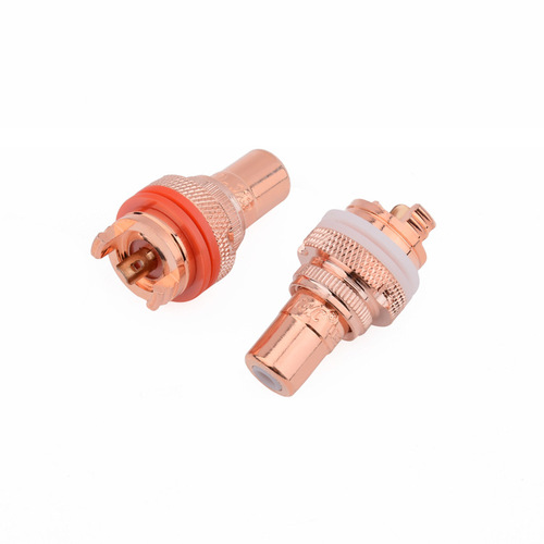 American CMC pure copper gold-plated lotus base RCA female socket audiophile power amplifier lotus jack tube audio terminal sound and music