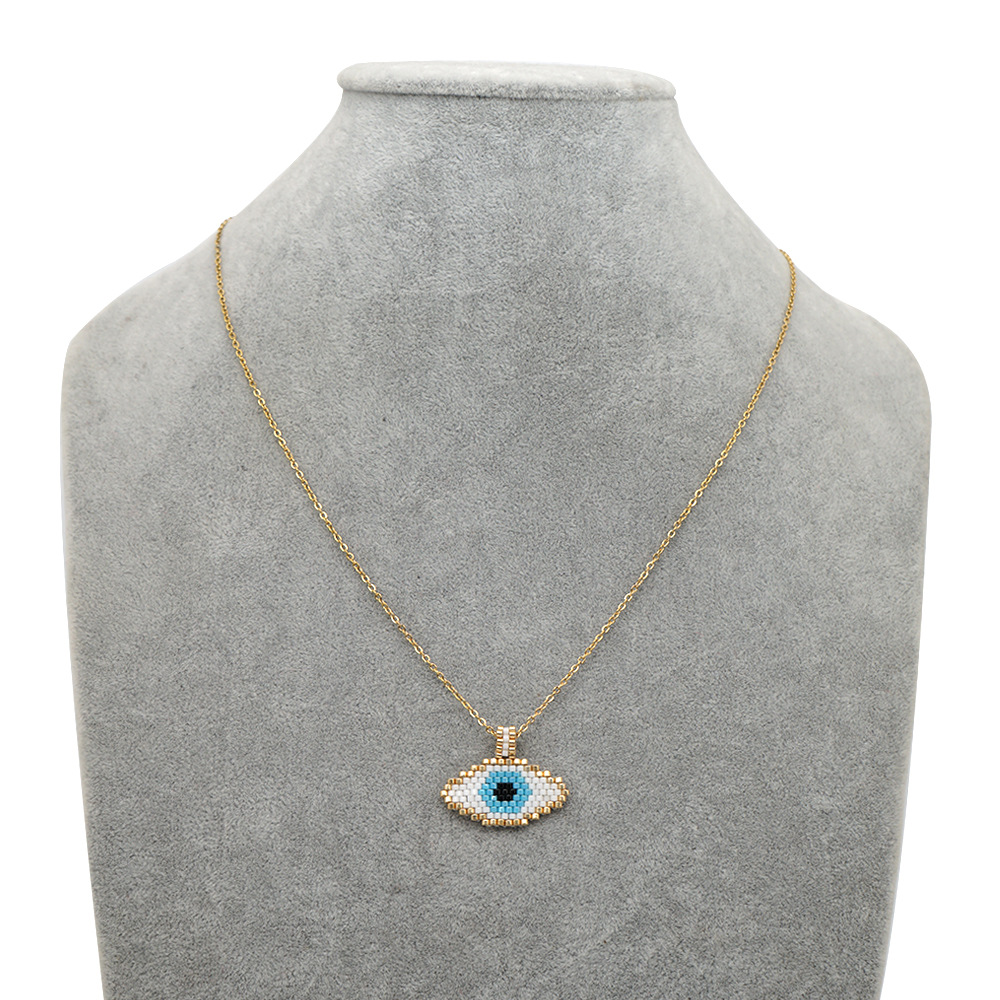 Fashion Simple Evil Eye Religious Totem Necklace display picture 2