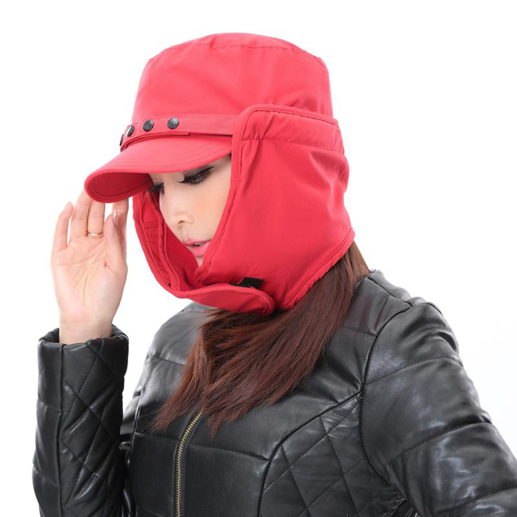 2021秋冬季加厚加絨男士護耳帽子時尚防風防凍戶外帽子 壹件代發