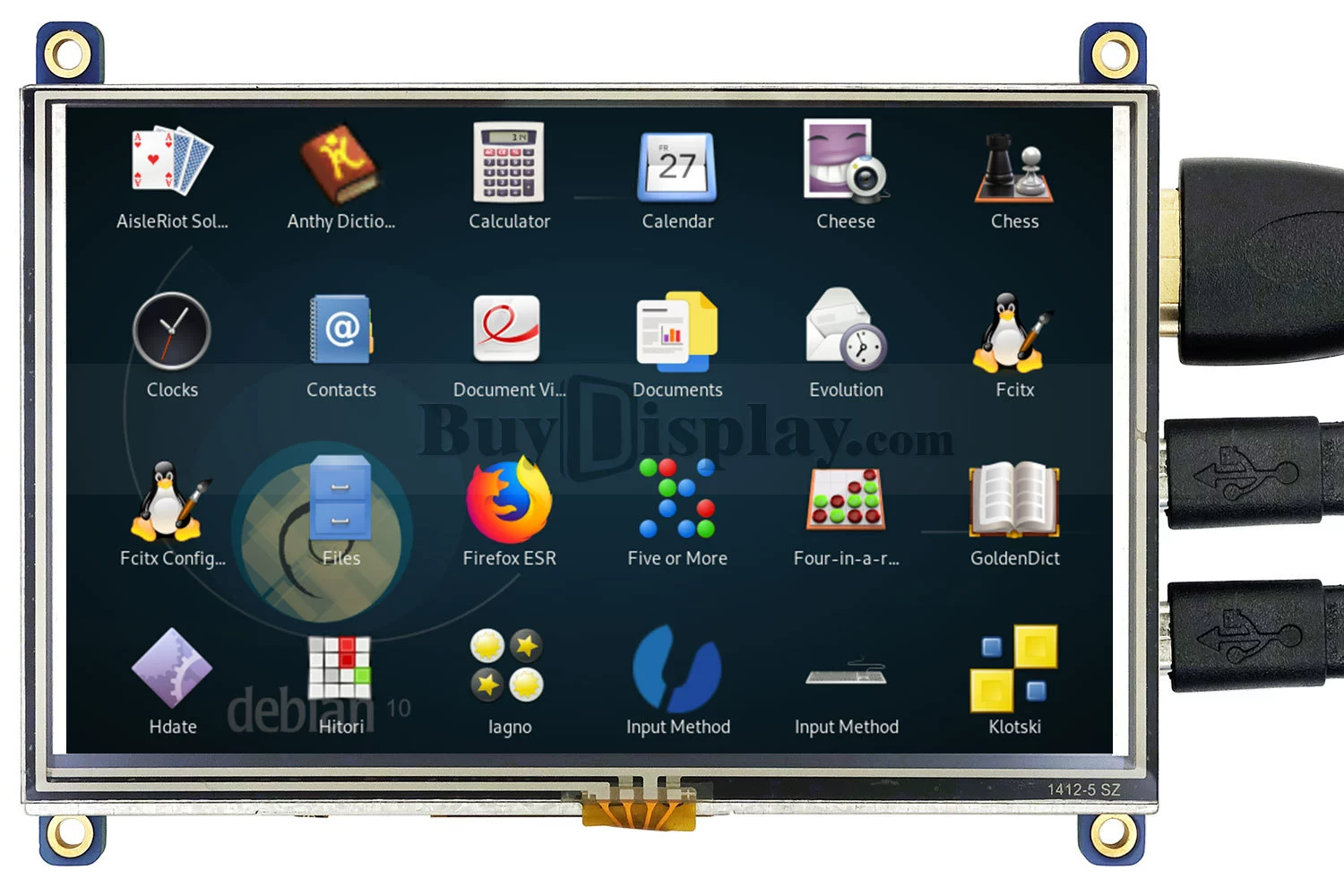 5-дюймовый TFT LCD цветной дисплей 800x480 с платой управления HDMI/опциональный сенсорный экран
