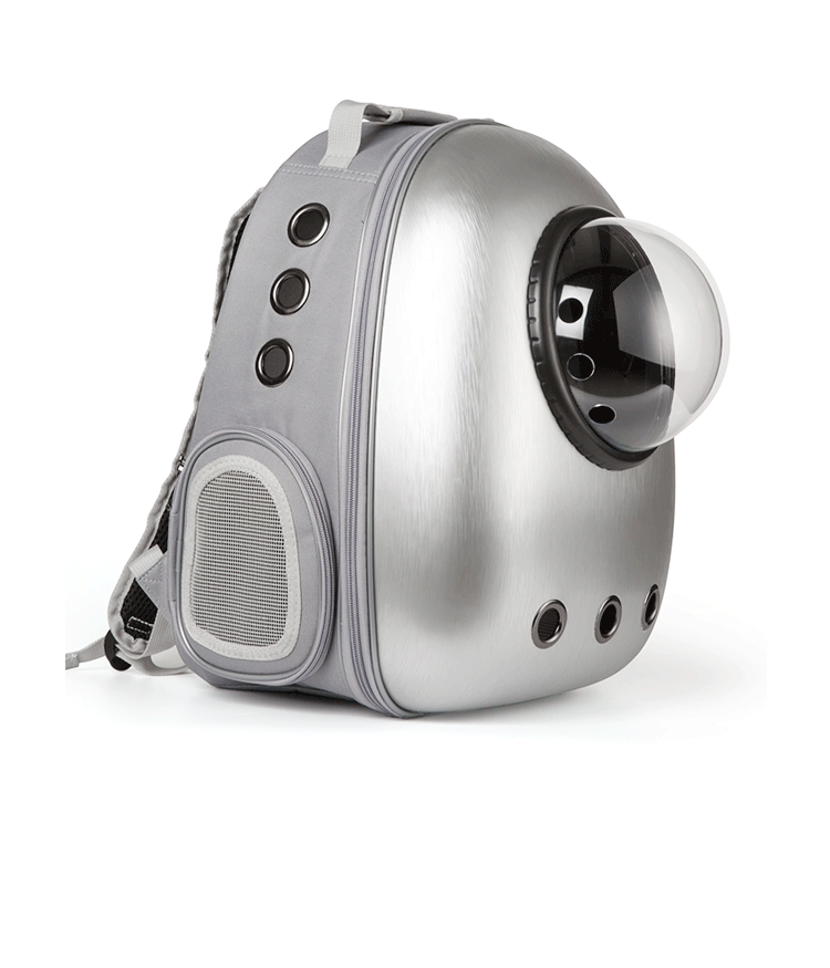 Espaço ventilado cápsula bolha pet transportadora portátil