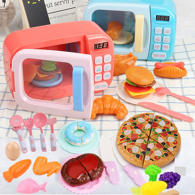 children Microwave Oven Toys oven Child Play house baby cook kitchen suit boy girl simulation Kitchenware