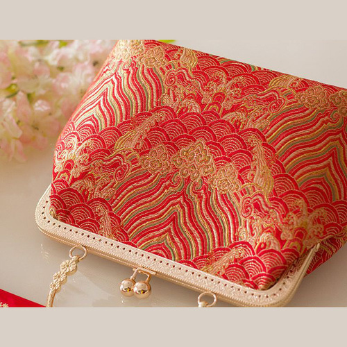 Chinese handbag needlework wedding Bag Wedding mother bag Bridesmaid mouth gold bag