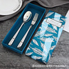 430 Stainless Steel Butter Knife With Hole Butter Knife Western Food Bread Jam Knife Dessert Spoon Fork Set