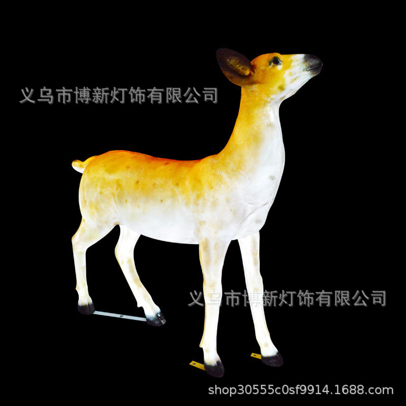 Cross-border supply LED milu deer and sika deer outdoor waterproof creative animal-shaped lights Landscape courtyard park ornaments detail image 3