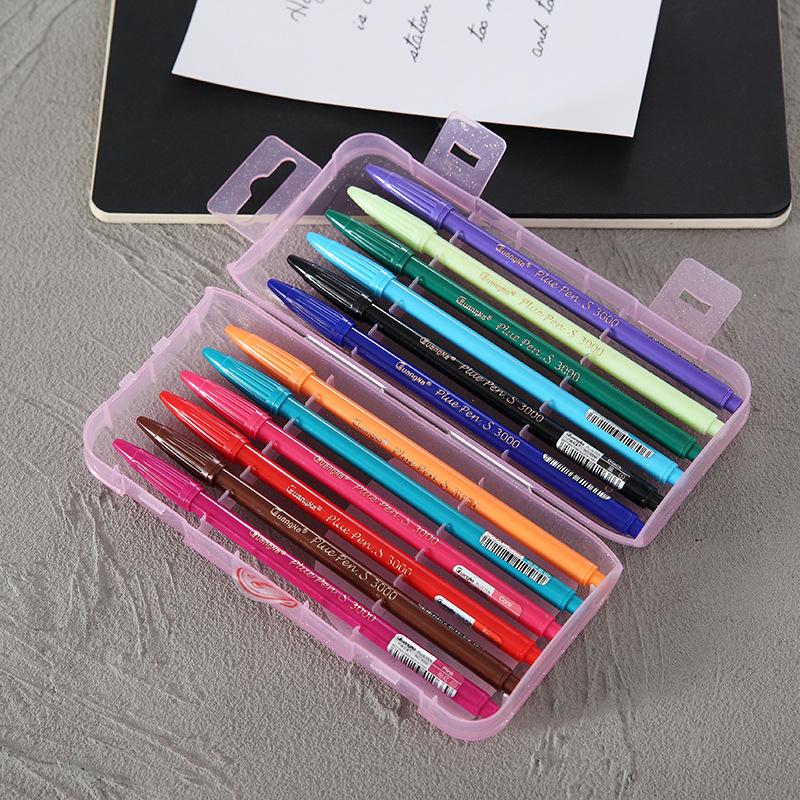 12 suit Fine Arts Hook line pen Hand account Diary paint brush student colour Water chalk painting Template Color