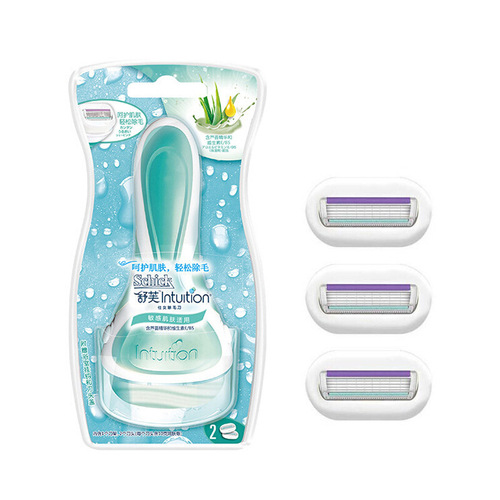 Comfortable Shufu shaver women's hair removal and shaving shaver armpit Shufushi 2 blades
