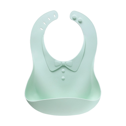 Baby Soft Neck Towel Children Waterproof Washable Bib Toddler Silicone Meal Pouch Portable Easy to Clean