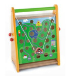 申飞墙面装饰组合木质储物盘白板幼儿园早教中心双面轨道游戏