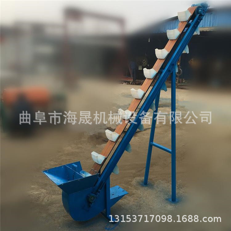 水泥石灰垂直上料机 海晟煤块板链斗提机 干沙石斗式提升机