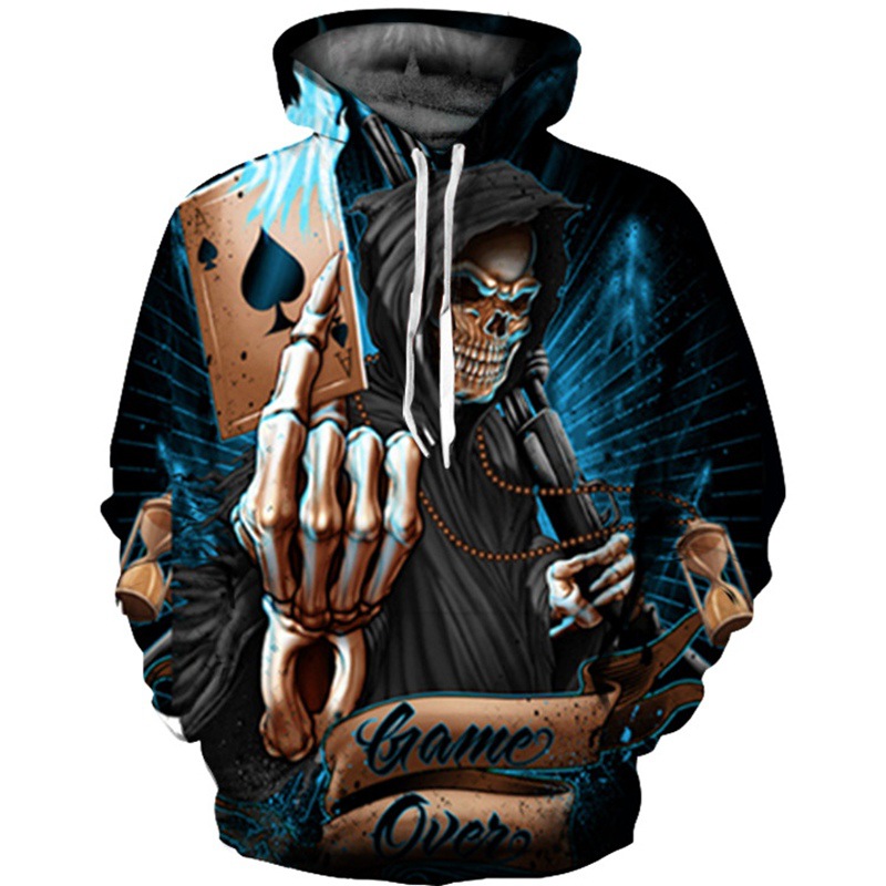 2019 New Spring and Autumn Skull 3D Prin...