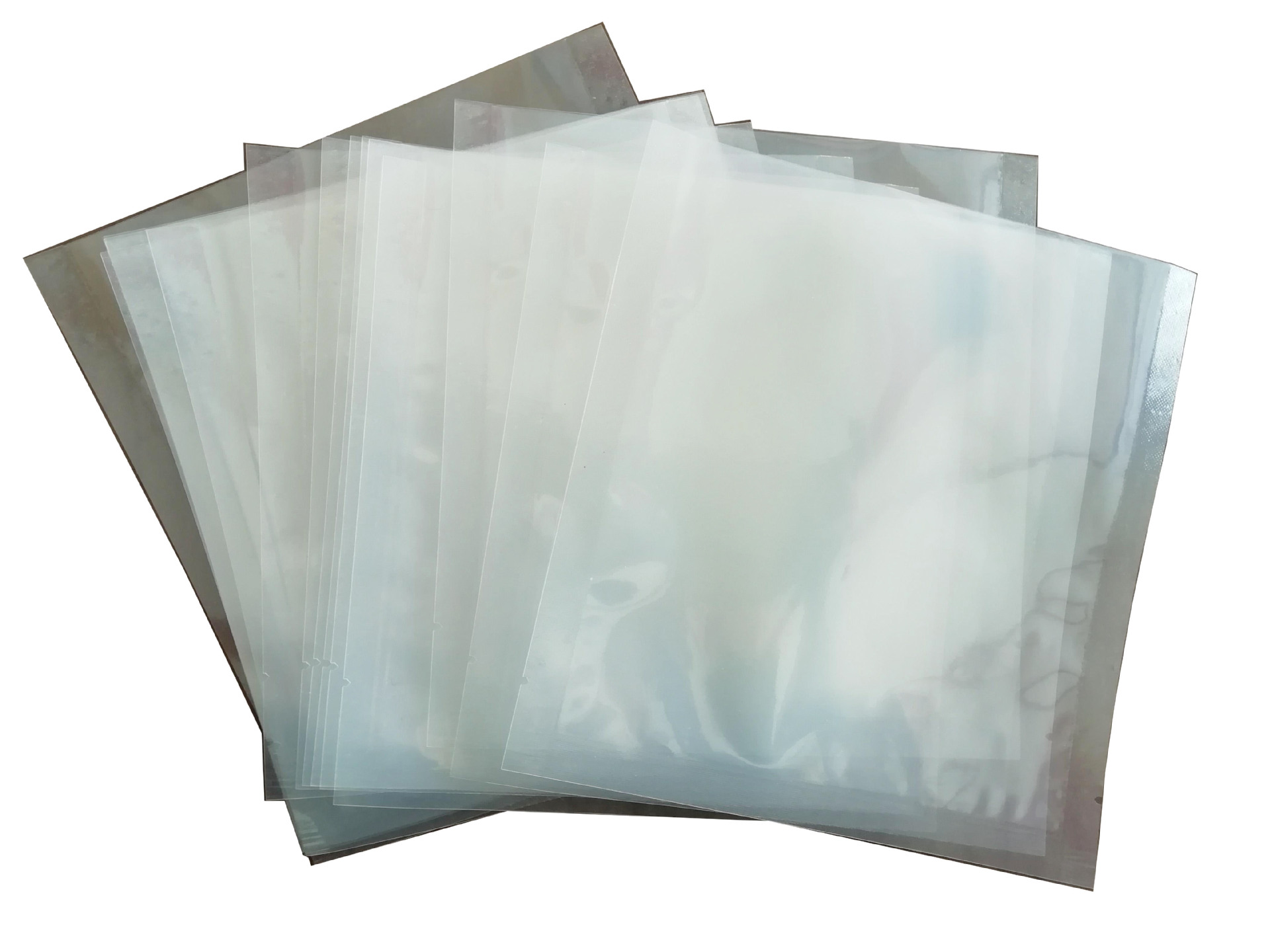 现货供应 多种规格真空白袋 三边封塑料食品包装袋 中封叉板包装