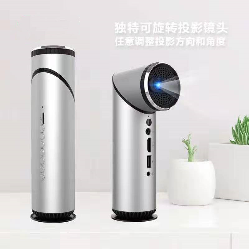 手机无线同屏微型投影家用蓝牙投影仪DLP显示技术内置6000mAh电池