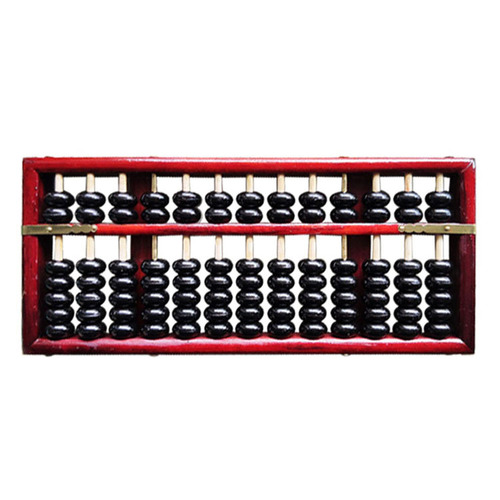 A 13-digit 7-bead traditional abacus with wood, suitable for second-grade primary school students, direct sale.