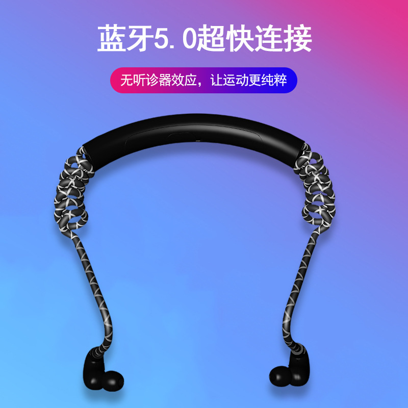 new pattern 5.0 Bluetooth headset,Binaural wireless stereo  TWS motion Earphone factory Direct selling